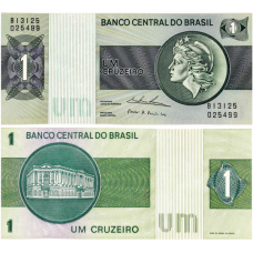 Cédula 1 Cruzeiro 1975 C131 FE