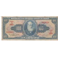 Cédula 100 Cruzeiros C036 Serie 1501 n. 048928