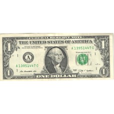 Cédula ONE Dollar 2009