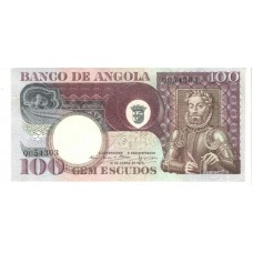 Cédula 100 Escudos  Angola 1973 Série 0054303