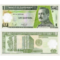 Cédula 1 Quetzal 2006 Guatemala FE
