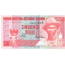 Cedula 50 Pesos Guine Bissau FE 1990