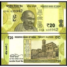 Cédula 20 Rupees 2019 Ghandi  Índia FE