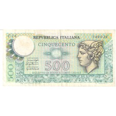 Cédula 500 Lire Itália