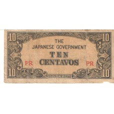 Cédula 10 Centavos Japão PR