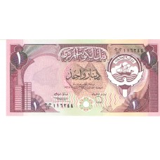 Cédula 1 Dinar FE Kuwait