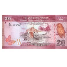Cédula 20 Rupees Sri Lanka FE Série 234992