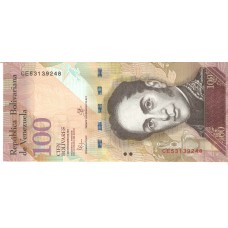 Cédula 100 Bolívares FE Venezuela 2015
