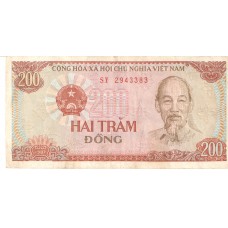 Cédula 200 Dong Vietnã Série SY2943383 
