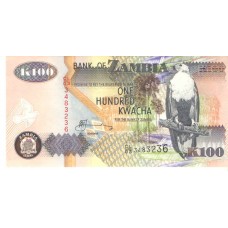 Cédula 100 Kwacha Zâmbia 2006 FE