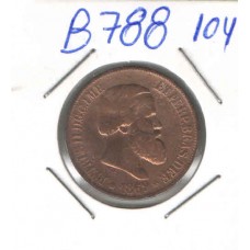 Moeda 20 Reis 1869 Bronze ls1186