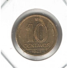 Moeda 10 Centavos 1943 - V179  ls1552