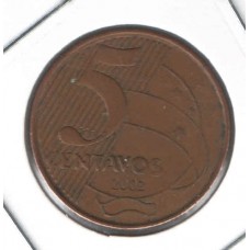 Moeda 5 Centavos 2002