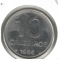 Moeda 10 Cruzeiros 1986 ls1586