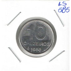 Moeda 10 Cruzeiros 1986 ls585