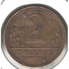 Moeda 2 Cruzeiros 1956 ls1447