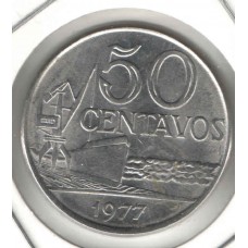 Moeda 50 Centavos 1977 SOB/FC ls1546