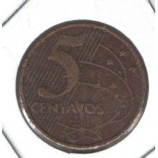 Moeda 5 Centavos 2001 ls1561