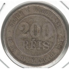 Moeda 200 Réis 1899 ls1567