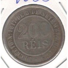 Moeda 200 Réis 1889 - V035 - ls1611