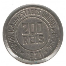 Moeda 200 Réis 1921 ls1106