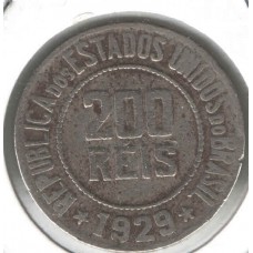 Moeda 200 Réis 1929 ls1272