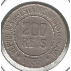 Moeda 200 Réis 1935 ls1273