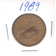 Moeda 1 Dollar Canada 1989