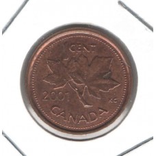 Moeda 1 Cent Canada 2001 ls1800