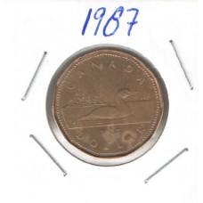 Moeda 1 Dollars Canada 1987 ls934