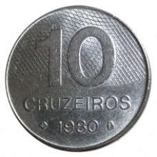Moeda 10 Cruzeiros 1980