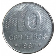 Moeda 10 Cruzeiros 1981