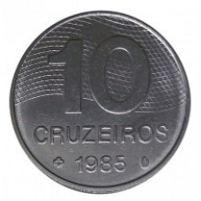 Moeda 10 Cruzeiros 1985  - ls845