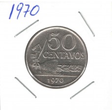 Moeda 50 Centavos 1970
