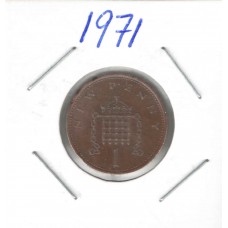 Moeda 1 New Penny 1971 Inglaterra