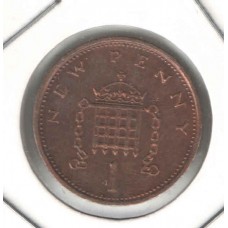 Moeda 1 New Penny 1980 Inglaterra