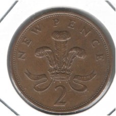 Moeda Two Pence 1980 Inglaterra ls1710
