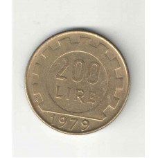 Moeda 200 Liras 1979 - Itália