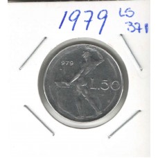 Moeda 50 Liras 1979 - Itália ls 371
