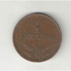Moeda 1 Escudo 1969 Portugal 