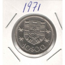 Moeda 10 Escudos 1971 Portugal