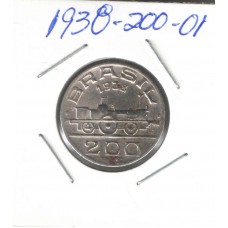 Moeda 200 Réis 1938 - V145 ls659