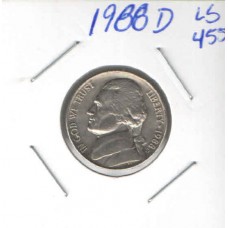 Moeda Five Cents 1988 -D USA