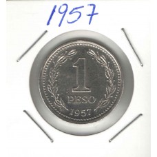Moeda 1 Peso 1957 Argentina ls1046