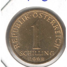 Moeda 1 Schilling 1998  Áustria LS-1348