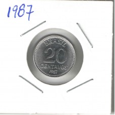 Moeda 20 Centavos 1987 ls644