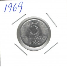 Moeda 5 Centavos 1969