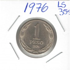 Moeda 1 Peso 1976 Chile