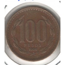 Moeda 100 Pesos 1986 Chile ls1399