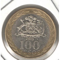 Moeda 100 Pesos 2015 Chile ls1058